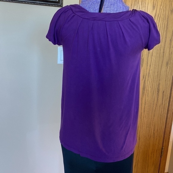 🦄 𝅺apt 9 Purple Cap Sleeve Top Sz S - Picture 4 of 9